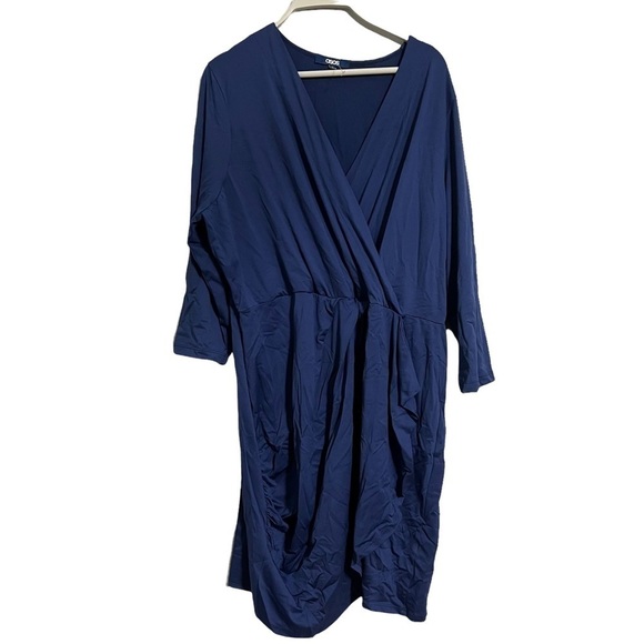 ASOS Deep Blue Long Sleeve Dress - Picture 1 of 9
